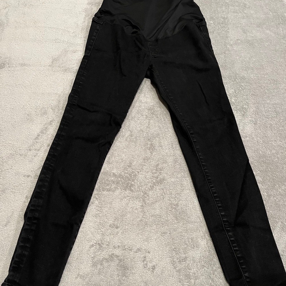 EUC Size 28 J. Crew Factory Maternity Black Jeans